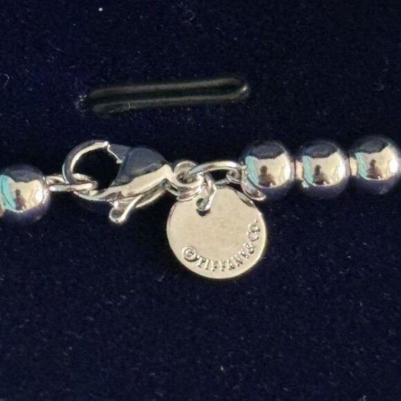 Tiffany & Co. Silver Bracelet with Turquoise Charm - Picture 5 of 6